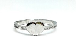 Ezüst szíves gyűrű (ZAL-Ag107646)