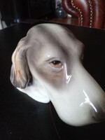 Goldscheider dog head - ceramic bust!