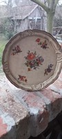 Vintage wooden floral tray