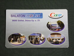 Card calendar, balaton coop grocery abc stores, sió store, Siófok, 2007, (6)