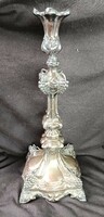 From HUF 1! Antique, silver-plated, huge candle holder! Baroque, with grape decoration, 37 cm, 650 grams