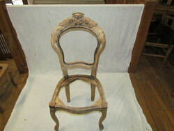 Antik Neobarokk faragott szék (csiszolt, felújított)