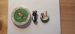 Moscow Olympics 3 badges