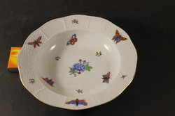 Old Herend victorian pattern deep plate 873