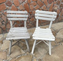 White solid children's wooden small chair chair children's chair memory legacy nostalgia wooden chair