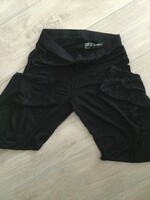 Black lace bottom leggings s