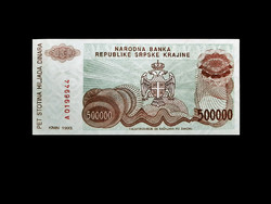 Unc - 500,000 Dinars - Serbian Krajina - 1993
