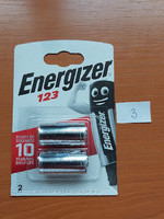 Energizer 123 lithium photo battery 2 pcs / package 3.