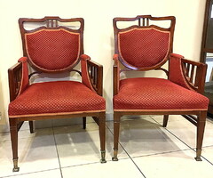 A pair of Art Nouveau armchairs, early 1900s