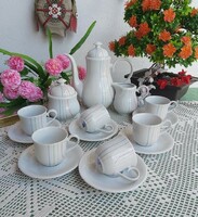 Alföldi porcelán  kávéskészlet csésze kanna cukortartó cukros
