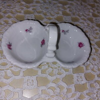 Zsolnay old pink porcelain spice holder, salt holder