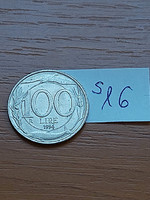 Italy 100 lira 1994, copper-nickel, dolphin s16
