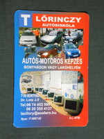 Kártyanaptár, Lőrinczy autósiskola, Bonyhád, 2007, (6)