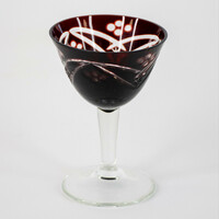 Purple stained glass goblet