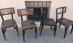 4 thonet marked chairs