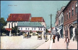Transylvania (Romania) Torda (Turda), main square - pharmacy 1911 (published by Lipót Weiss)