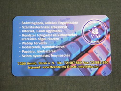 Kártyanaptár, TF Center számítástechnikai üzlet, szerviz, Komló, 2007, (6)