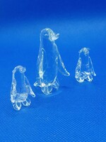 Glass mini penguins