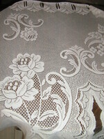 Gyönyörű vintage rózsás fehér vitrázs függöny