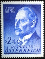 A1056 / Austria 1958 dr. Oswald redlich stamp postmaster
