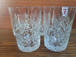 Crystal glasses. 8.5 cm high. HUF 6,900/ 6 pieces