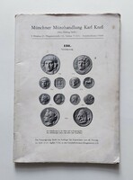 Németország - München 1964, német nyelvű numizmatikai aukciós katalógus