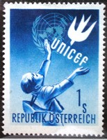 A933 / Austria 1949 Unicef stamp postal clear