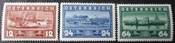 A639-41 / Austria 1937 Danube steamships stamp series postal clear