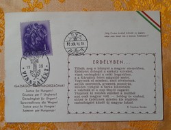 1938. Léva returned letter