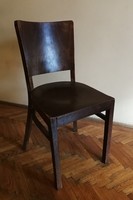 4 art deco, bent sheet chairs