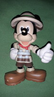 Retro eredeti kézi festett DISNEY -SCHLEICH gumi játékfigura MICKEY MOUSE 9 cm a képek szerint