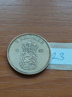 Denmark 2 kroner 1957 ix. King Frederick, aluminium-bronze, diameter (mm) 31.23.