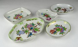 1Q483 old damaged Herend porcelain bowl 5 pieces