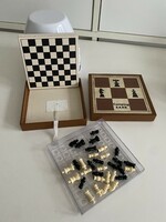 Complete travel camping chess set set 70s