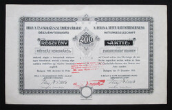 Rella n. And his nephew construction company shares 200 crowns 1916