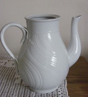 Herend white large teapot!