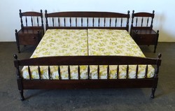 1Q600 retro 180 double bed with bedside cabinets