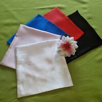 Wedding dz02 - satin double decorative handkerchief 20x20cm - in several colors