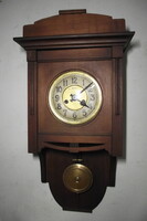 Art Nouveau wall clock by Gustav Becker.