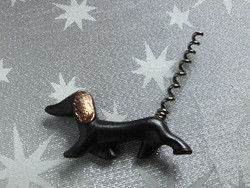 Cast iron dachshund corkscrew