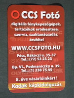 Kártyanaptár, CCS Kodak fotó üzlet, Pécs, Budapest, 2008, (6)