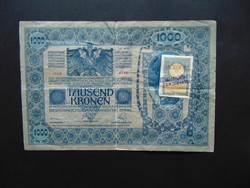 1000 Korona 1902 Serbian-Slovenian-Croatian stamp + stamping ! Rr 03