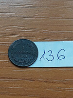 Netherlands 1/2 cent 1906 bronze, Queen Wilhelmina 136.