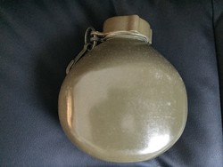 Mh military brownish metal water bottle - military, military equipment, accessory