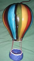 Beautiful hanging biscuit porcelain balloon airship 22 x 12 cm as shown in the pictures