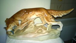 Royal dux hunting dog with prey, flawless, 35x16x17 cm offered for less! We will also post it