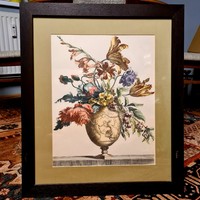 A pair (2 pcs) of beautiful foreign floral still life prints
