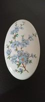 Hollóháza blue peach blossom jewelry holder