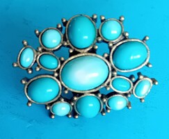 Big head ring with turquoise stones