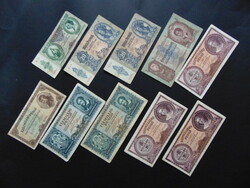 10 pieces of mixed banknotes